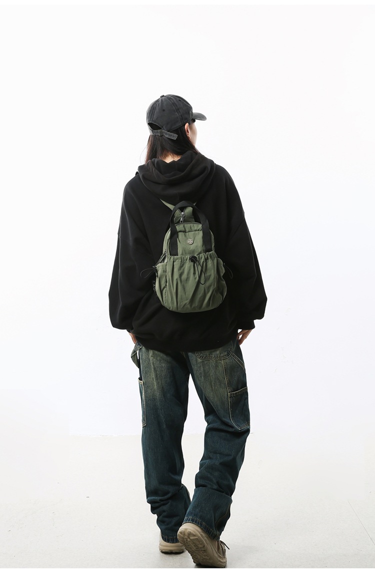 Backpack Men's And Women's 2025 Multifunctional Breast Bag Lightweight Nylon Cloth Bag Single Shoulder High Value Work Commuter Messenger Bag_voghion.com