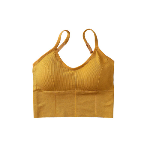 Large size Kaka same style women's seamless chest vest big U beautiful back tube top adjustable non-wired sports bra