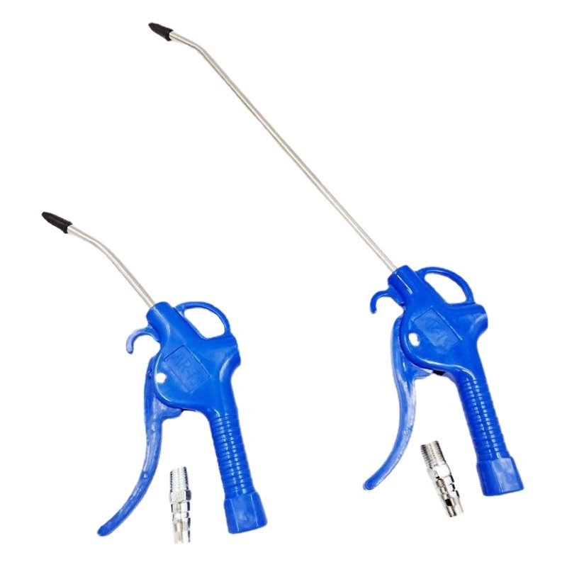 Спот поставка синяя ручка медный провод пластиковый пистолет для выдувания пыли удлиненный пневматический пистолет с соединением