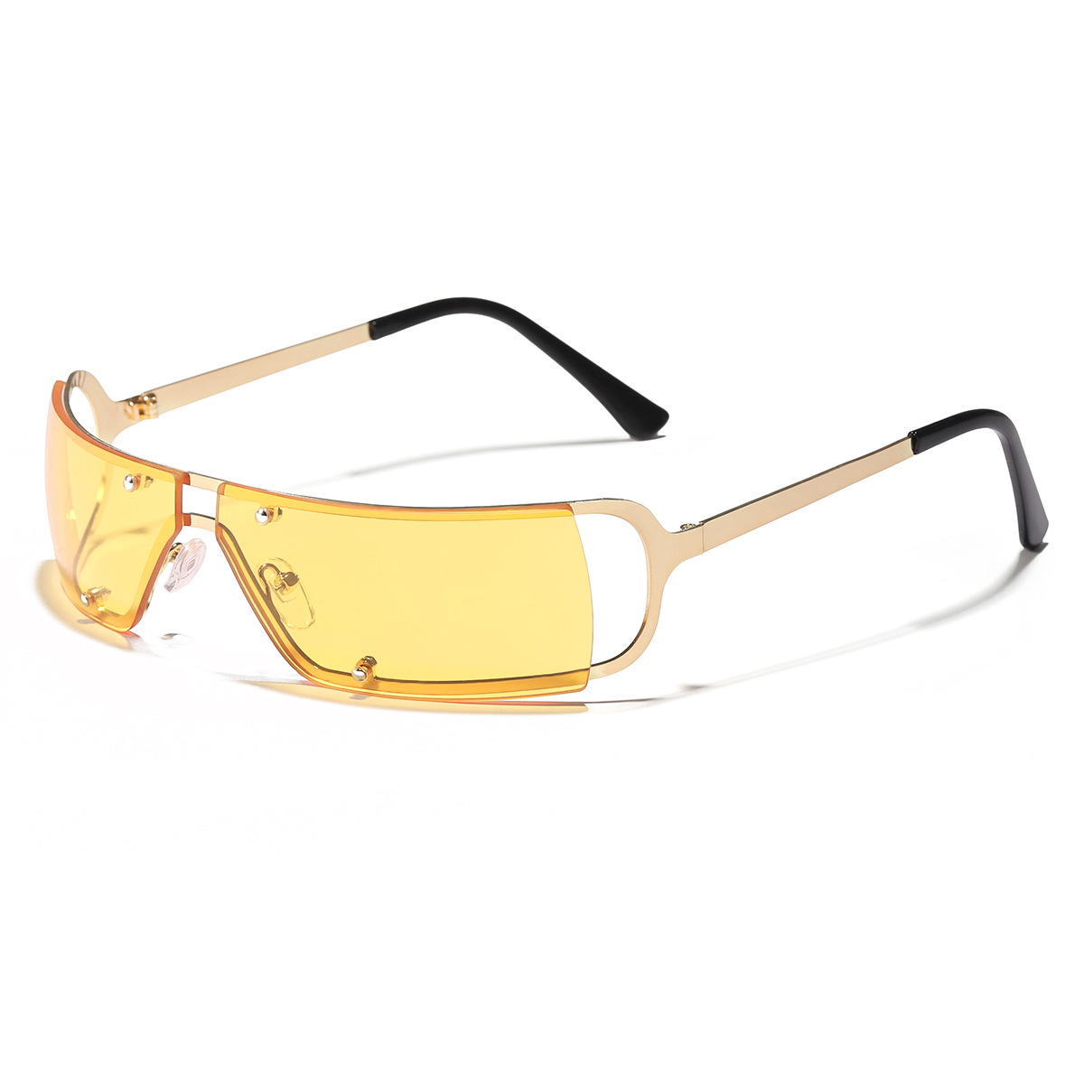 Marco de oro amarillo hoja