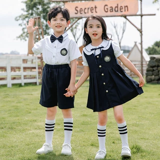 儿童演出服中小学生学院风服装校服幼儿园毕业照班服
