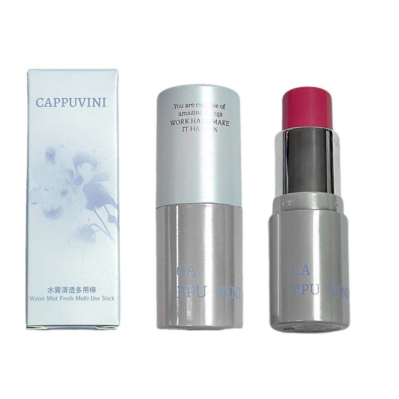 CAPPUVINI niebla de agua transparente varilla multipropósito suave blanco coreano brillante blush lipstick maquillaje transfronterizo