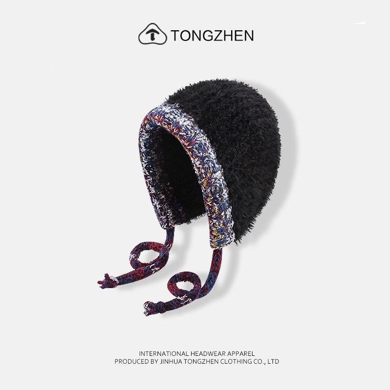 20 Nuovo stile etnico intrecciato peluche per bambini autunno e inverno calore versatile protezione per le orecchie cappello lavorato a maglia per piccoli_voghion.com