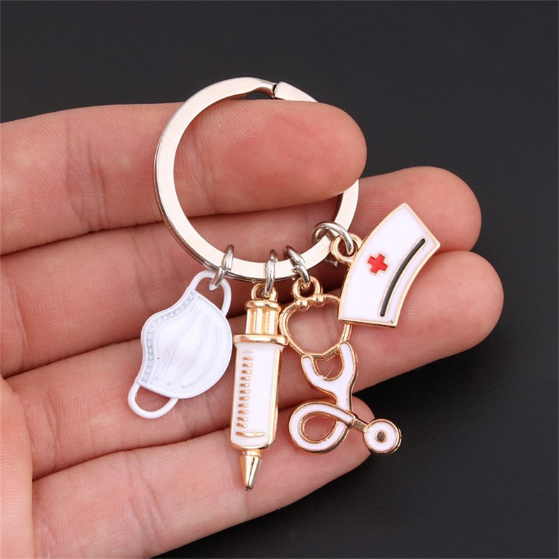 Nurse Doctor Mask Keychain Medical and Ambulance Staff Keyring Nurse Day Keychain Hanging Ornaments Nurse Doctor Mask Keychain Medical and Ambulance Staff Keyring Nurse Day Keychain Hanging Ornaments