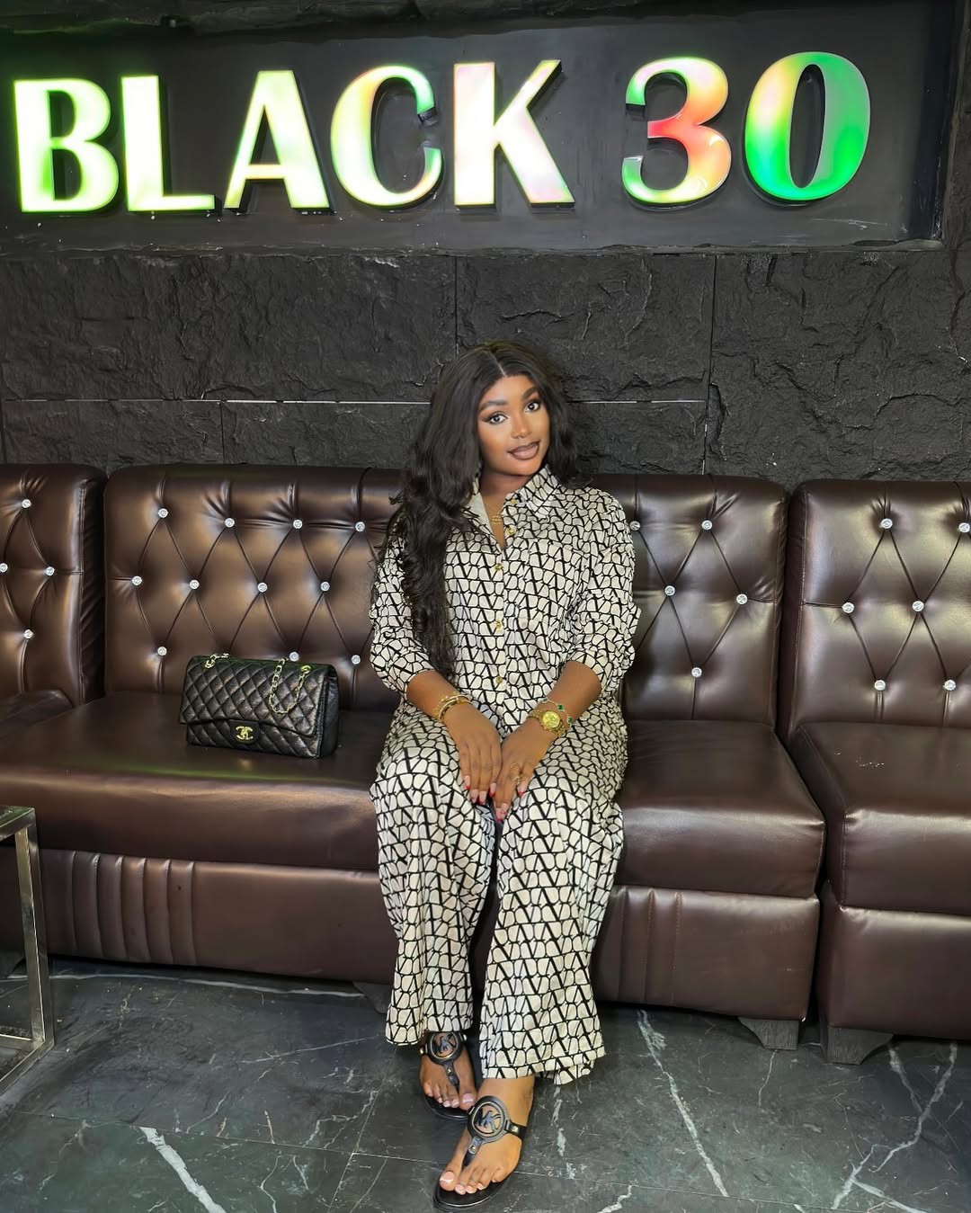 Printed Long Sleeved Shirt Wide Leg Trousers Two Piece Sets African Spring Autumn Women Wear