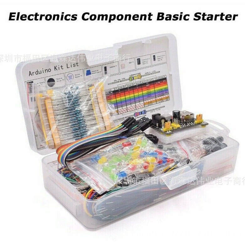 Макетная плата с 830 отверстиями для стартового набора для начинающих UNO R3, совместимого с 2560 UNO