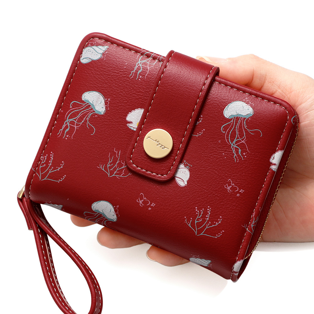 Nuevo bolso corto para mujeres comercio exterior cartera encantadora multifuncional bolso de cambio plegable bolso de monedas bolso de tarjetas múltiples