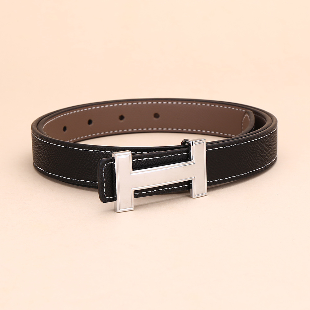 Black + gray/silver buckle