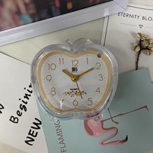 源头厂家直销静音扫描闹钟 时尚水晶透明钟床头静音闹钟学生闹钟