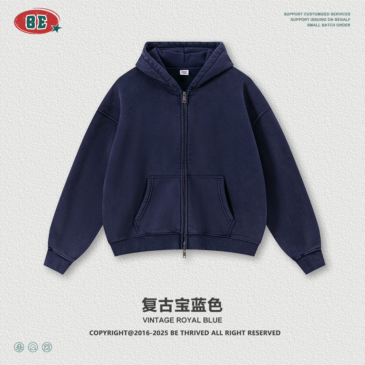 Be Hombres| Otoño y invierno marca de marea lavada con agua retro con camisa encapuchada con cremallera chaqueta de macheta pantalones para hombres