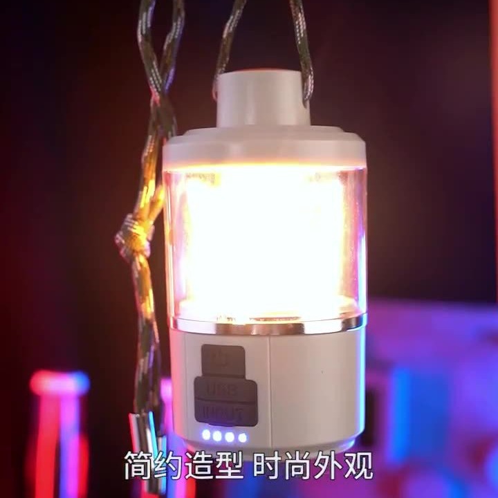 Transfronterizo nueva luz de camping al aire libre LED luz blanca cálida carga móvil tienda de campaña luz familia emergencia luz de trabajo