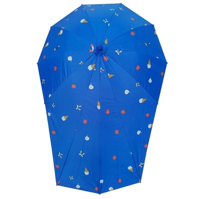 Electric vehicle sunshade umbrella, rain Elektromobil üçün ön şüşə çətiri (günlük) - ice-cream-blue-long-umbrella-single-umbrella-without-stand