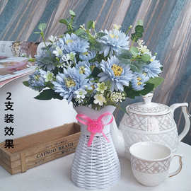 仿真花非洲菊小花束小雏菊家居餐馆摆件婚庆装饰摆设假花装饰品