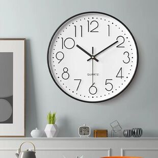 Wall Clock Home Clock Wall-Mounted Silent Clock Bedroom Silent Quartz Clock Wall-Mounted Clock Living Room Modern Simple Clock