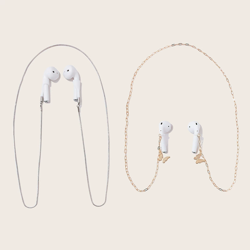 Wireless headset anti-lost rope necklace alloy anti-lost chain Bluetooth headset anti-lost rope for Apple airpods