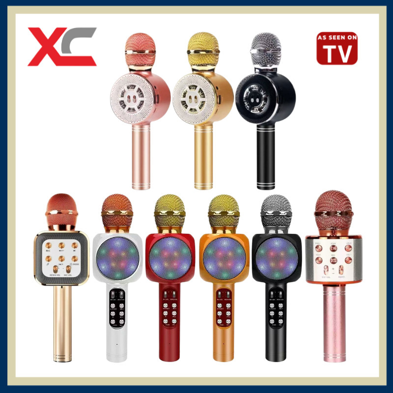 Cross-border ws mobile phone karaoke family ktv wireless bluetooth condenser microphone children karaoke microphone audio integration
