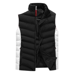 Cross-border winter cotton vest men's warm coat trendy brand men's waistcoat thickened cotton-padded coat
