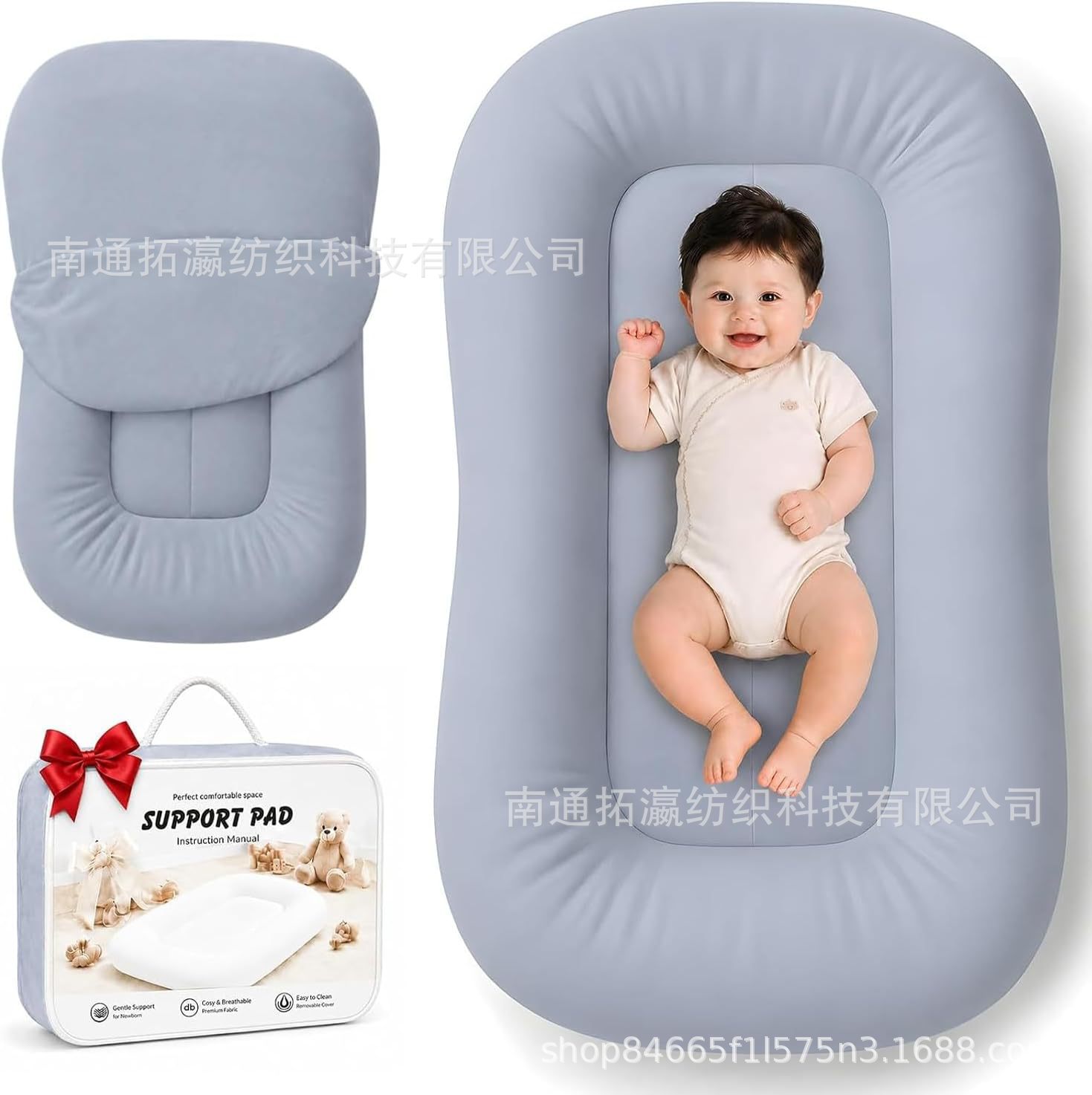 Cross-Border Best-Selling Portable Baby Crib, Foldable, Machine Washable, Anti-Pressure Baby Nest, Cross-Border Travel Sleeping Bed