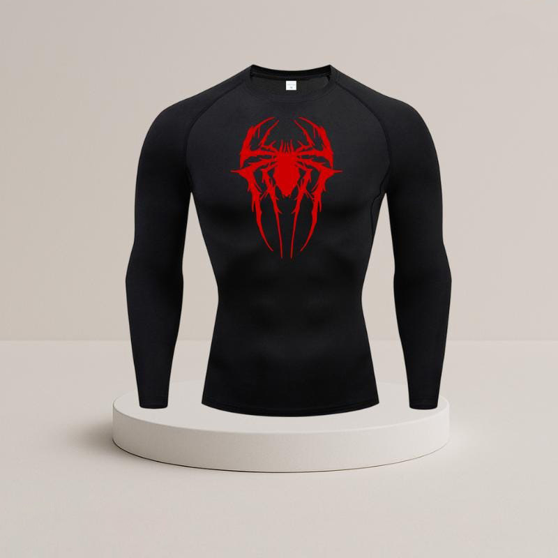 Men's Sports Long Sleeve Training T-shirt Quick Drying Printed Top_voghion.com