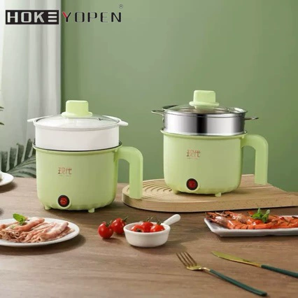 Оптовая продажа от производителя, многофункциональная студенческая общежития, маленькая электрическая кастрюля, мини-электрическая кастрюля для приготовления пищи, пароварка с антипригарным покрытием, бытовая электрическая кастрюля «все в одном»