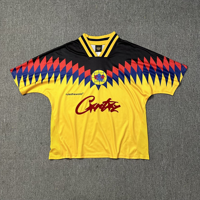 Marca de moda Corteiz nueva camiseta de baloncesto de color de contraste American Sports casual hombres y mujeres Camiseta de manga corta de gran tamaño verano