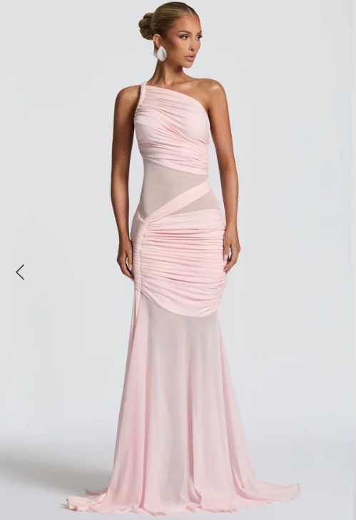 Off-Shoulder See Through Pleated Dress American Style Sexy Bodycon Slim Fit Hot Girl Fashion_ecoleips.com