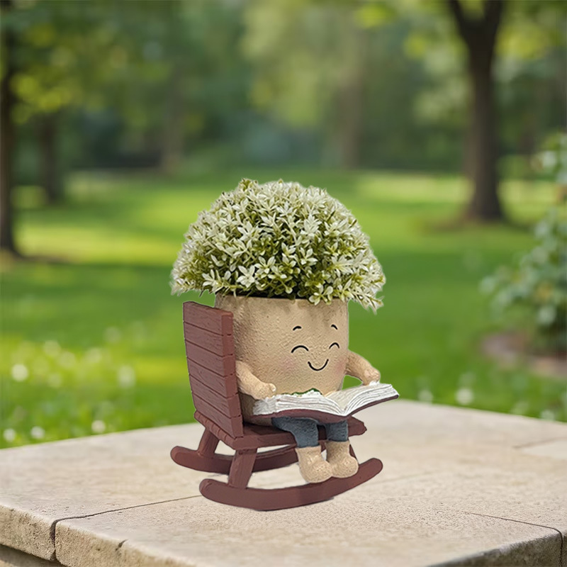 Chicas transfronterizas europeas y americanas, macetas, artesanías de resina, plantación de plantas, jarrones, decoración de jardinería, artículos explosivos de comercio exterior