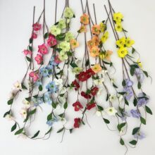 多头长支兔葵仿真花人造花高级感逼真餐桌花艺摆件新娘手捧花装饰