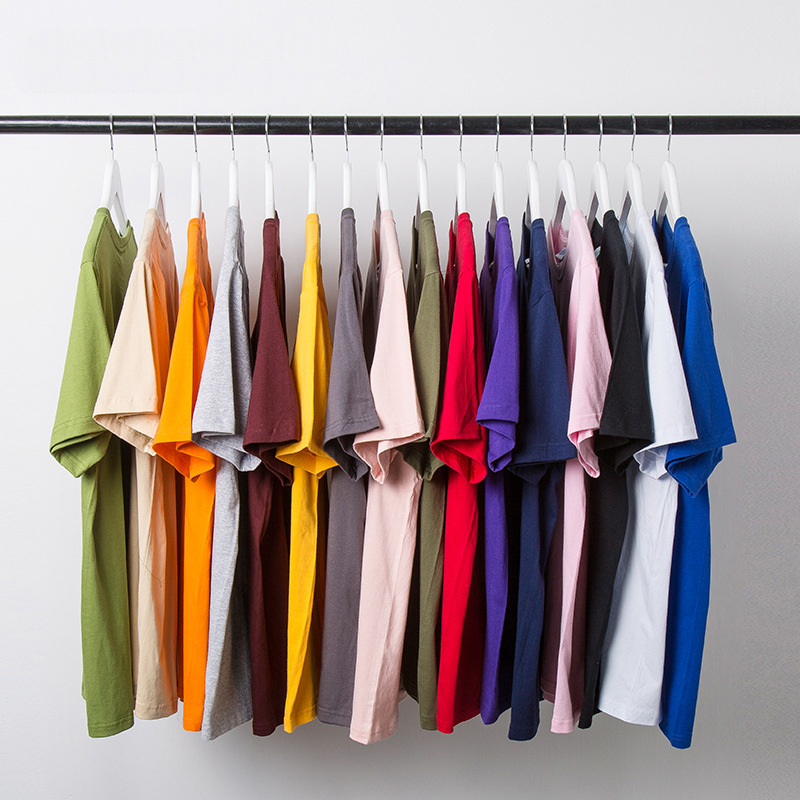 Solid color T-shirt hip-hop style for men and women