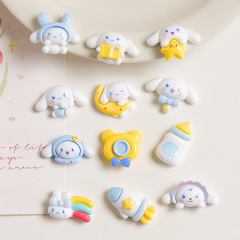 漫画かわいい星子犬diyクリームゴム携帯ケース材料手作りアクセサリー樹脂小物