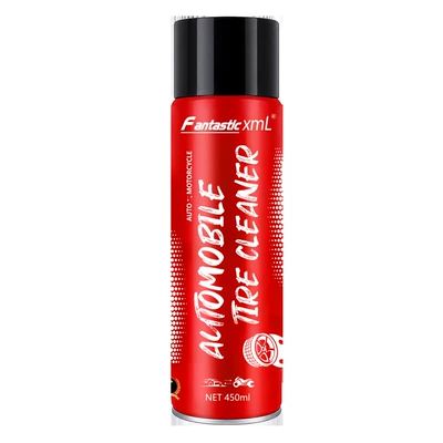 Car Tire Shine Agent, Tire Wax, No-Wash Cleaning, Stain Removal, Long-Lasting Polishing, Maintenance and Refurbishment Agent, Anti-Aging, Cross-Border (Cleaning/curing agent) - tire-brightener-450ml