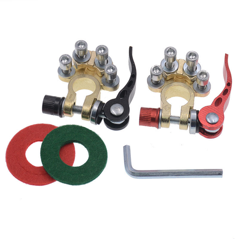 Quick Disassembly of Pure Copper Battery Clamping Head Battery Pile Head Terminal Thickened Clamping Head Pure Copper Battery Clamp