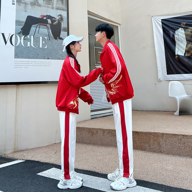 2024 새로운 봄 여름 및 가을 폴로 반팔 셔츠 중국 스타일 스포츠 레저 3 피스 세트 대학 스타일 클래스 세트