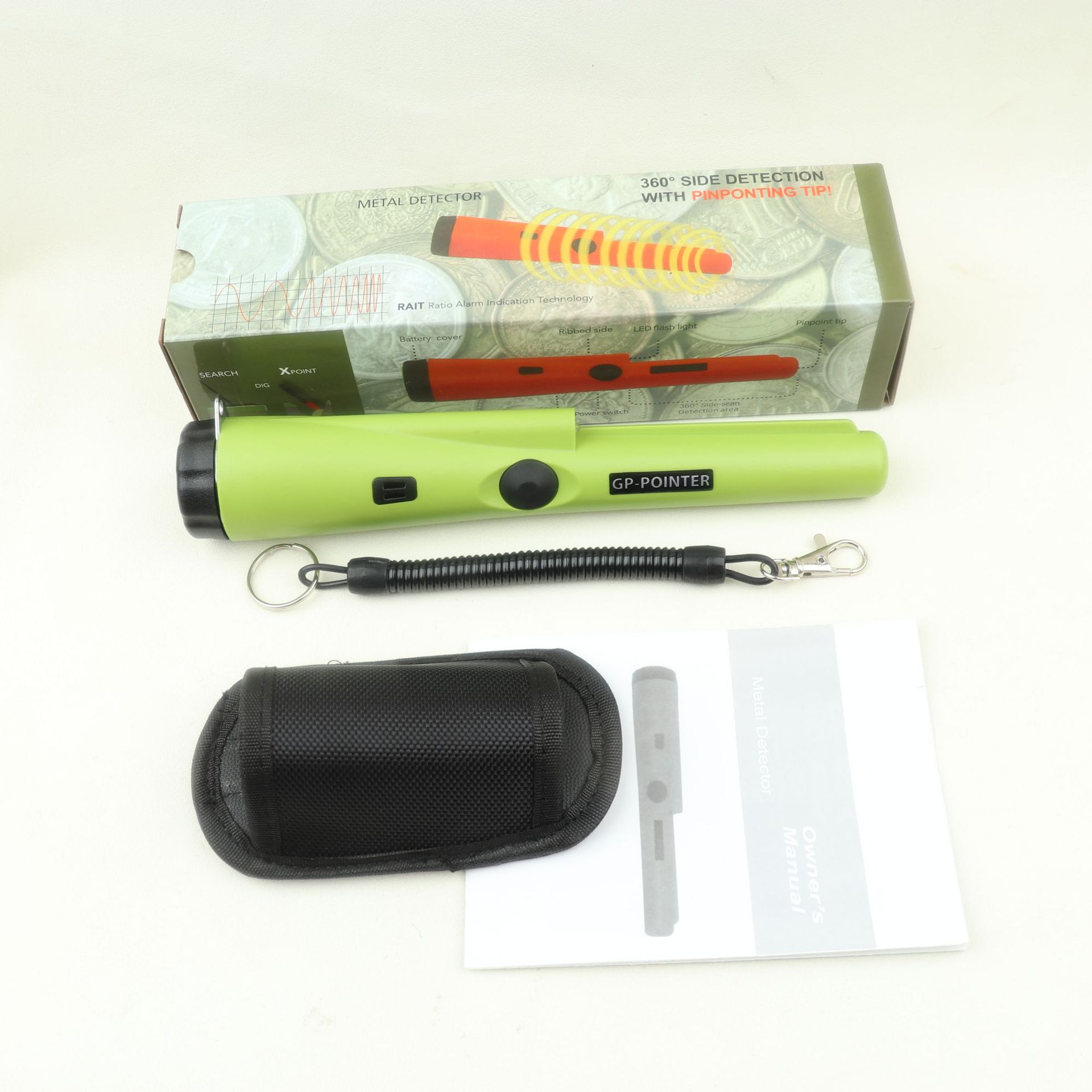 Детектор для стен 外贸热销gp-pointer定位棒手持金属探测器寻宝考古安检探测棒批发