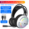 Cross -border Pansen head wearing gaming game headset with wheat wired microphone 7.1 USB channel computer headset