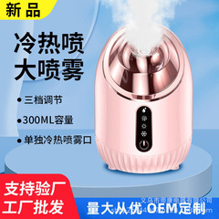 新商品の顔蒸し器の冷熱温双噴家庭用の顔の清潔美容院の噴霧器の熱噴器は水を補って顔を蒸します器