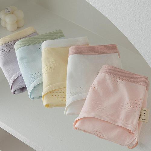 A-class baby cotton panties for women, pure cotton breathable 5A antibacterial inner crotch girls' middle waist girl student triangle pants carefully selected 
