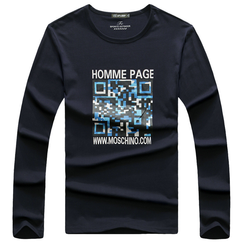 Outdoor Spring and Autumn New Men's Long-sleeved T-shirt Outdoor Casual Loose Cotton Men's Top Trendy 1083 Outdoor Spring and Autumn New Men's Long-sleeved T-shirt Outdoor Casual Loose Cotton Men's Top Trendy 1083