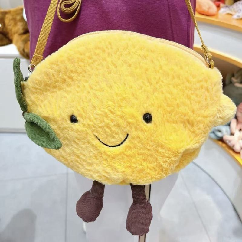 英国JELLYCAT趣味香蕉太阳包包斜挎包吐司包咖啡包小狗包毛绒玩具|undefined