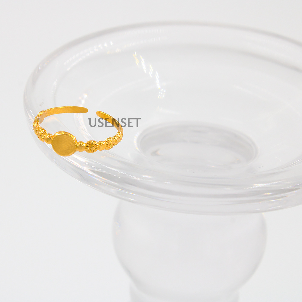 Simple Style Heart Shape Snake Stainless Steel Plating Open Ring 1 Piece