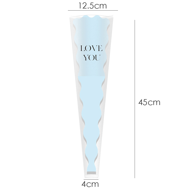 Huaxi día de San Valentín bolsas de flores individuales ramo de flores bolsas DIY rosas transparentes bolsas múltiples materiales de embalaje floral