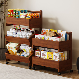 Removable Storage Rack Living Room Sofa Side Trolley Coffee Table Table Side Bedroom Bedside Table Snack Storage Shelf