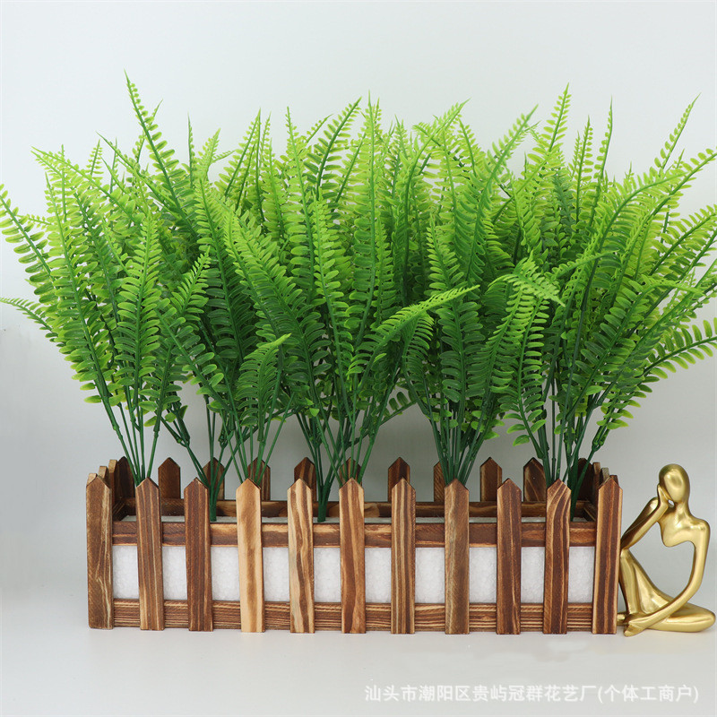 Simulated green plant scenery wall accessories Persian grass potted…