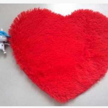 Cruz-Frontera en forma de corazón de lana de seda alfombra dormitorio amor piso estera mesita de noche pelusa-libre lindo hogar en forma de corazón