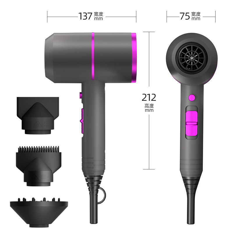 Secador de pelo martillo transfronterizo, secador de pelo, secador de pelo TEMU, gran viento 110v, secador de pelo de alta potencia al por mayor image 7