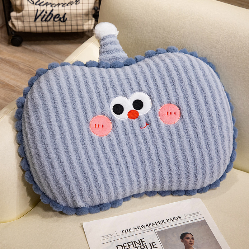 Memoria encantadora almohada de algodón para proteger la columna vertebral cervical para ayudar a dormir rebote lento no colapso estudiantes y adolescentes para dormir en invierno