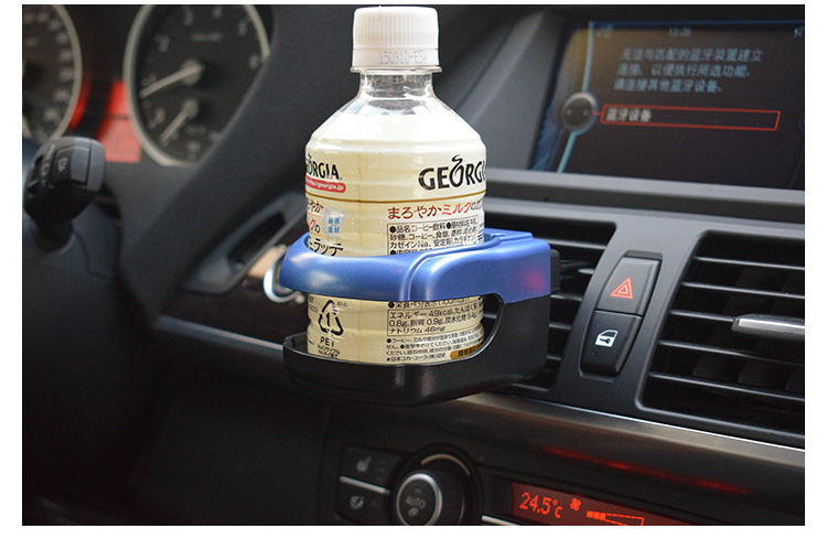 Car Air Outlet Multifunctional Water Cup Holder Car Foldable Beverage Tea Cup Holder Car Hanging Storage Bracket