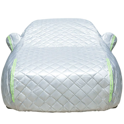 Quilt Car Cover, Anti-Hail Car Cover, Anti-Snow and Frost Protection, Winter Thickened Four-Season Universal Car Cover, Cross-Border Dropshipping (Car clothing) - silver-five-layer-quilt-thickened-anti-smash-full-car-outwear