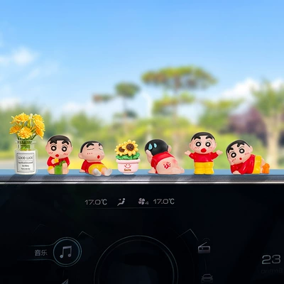 Car Ornaments Electric Car Car ornaments - multiple-options-available-see-details-page-cute-3d-trendy-toys-5-styles-sunflower-small-fresh-vase-free-traceless-stickers
