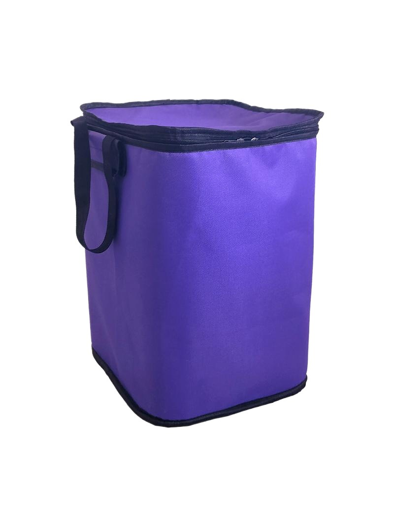 Bolsa de tela portátil del carrito de compras doméstico con cremallera de mejora de doble capa a prueba de agua, aislamiento térmico y preservación de la fresca y duradera